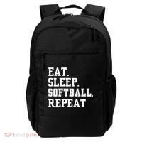 Eat Sleep Softball Repeat Backpack thumb 0