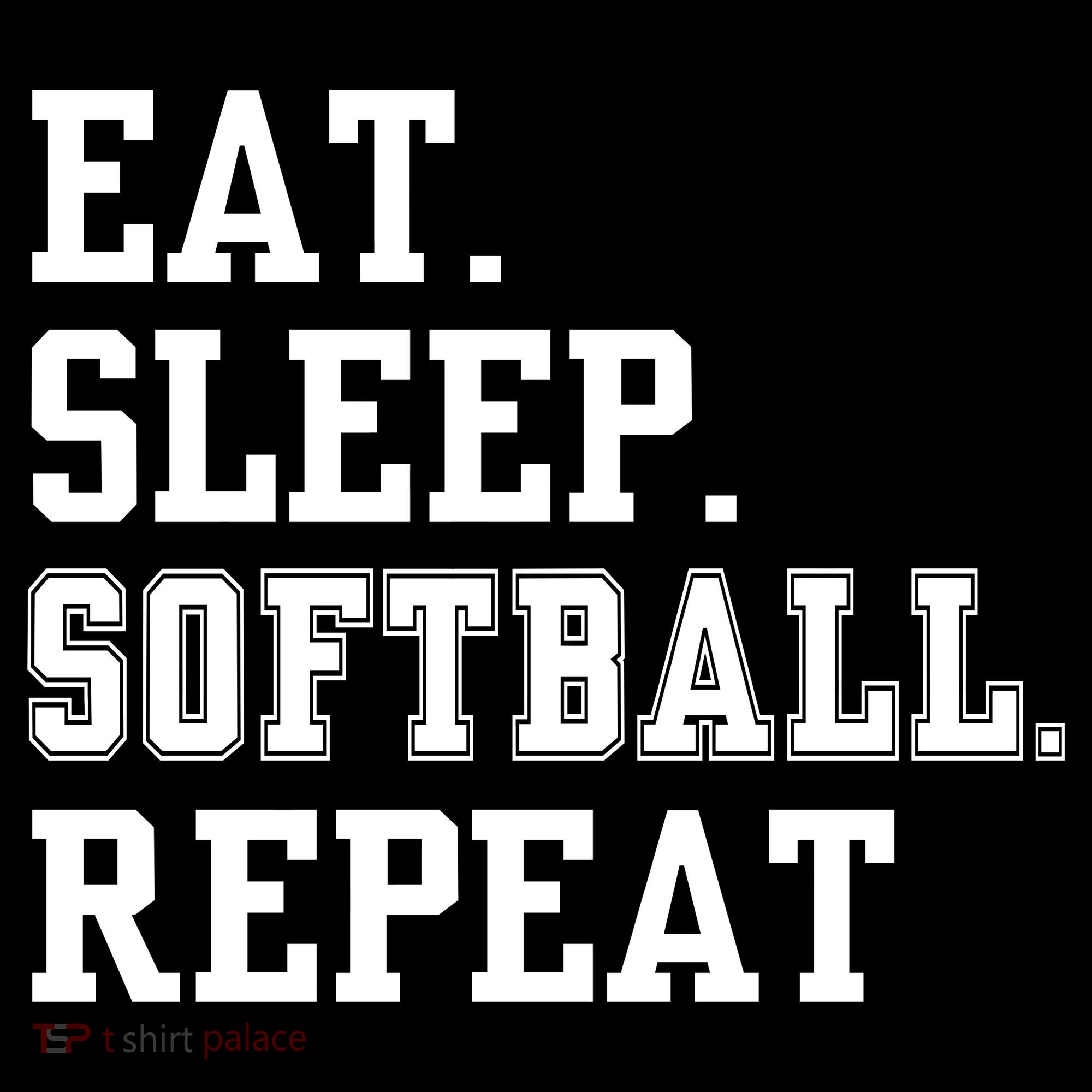 Eat Sleep Softball Repeat Backpack