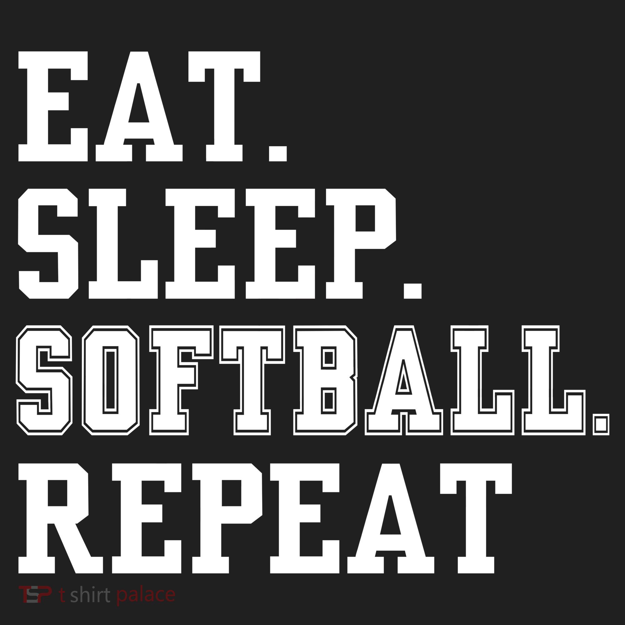 Eat Sleep Softball Repeat Tumbler