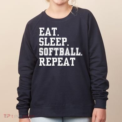 Eat Sleep Softball Repeat Women's Sweatshirt