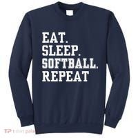 Eat Sleep Softball Repeat Sweatshirt thumb 0