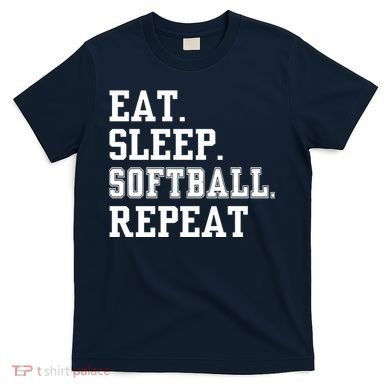 Eat Sleep Softball Repeat T-Shirt