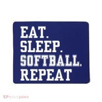 Eat Sleep Softball Repeat Mousepad thumb 0