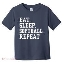 Eat Sleep Softball Repeat Toddler T-Shirt thumb 0