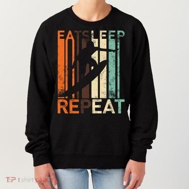 Eat Sleep Surf Repeat  Women's Sweatshirt