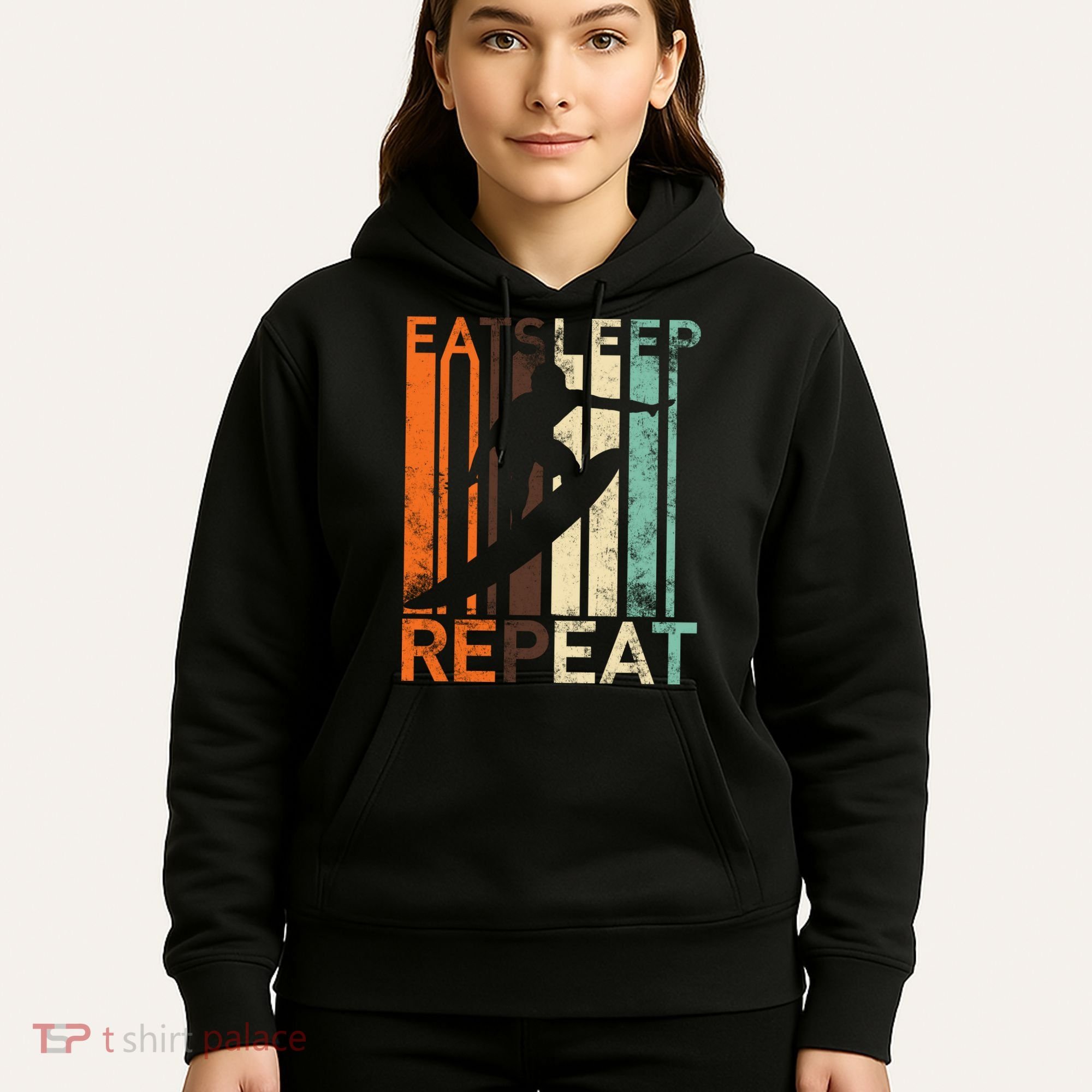 Eat Sleep Surf Repeat  Hoodie