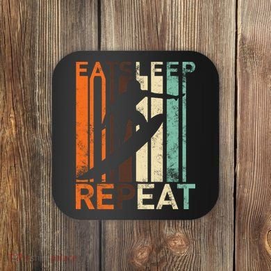Eat Sleep Surf Repeat  Coaster