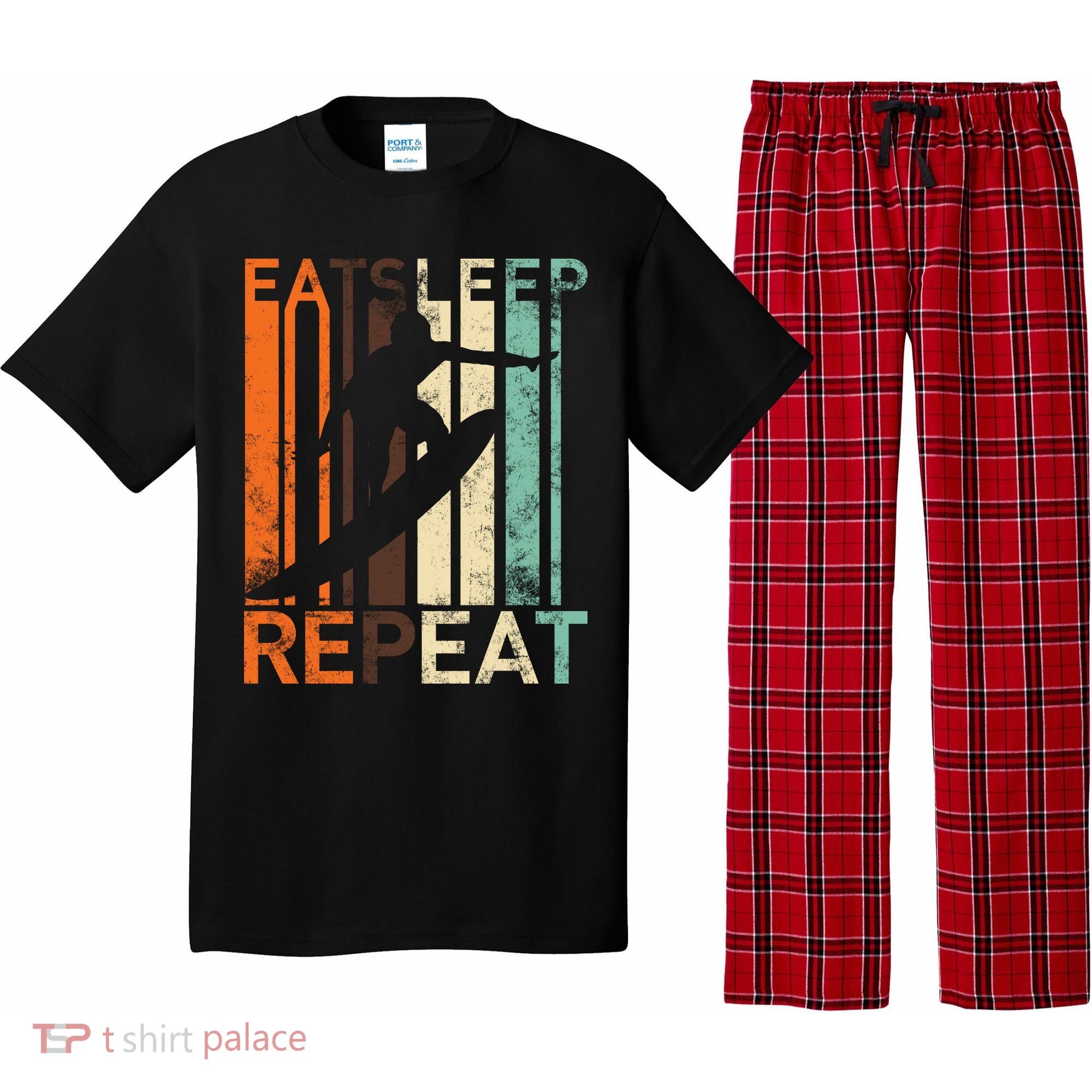Eat Sleep Surf Repeat  Pajama Set