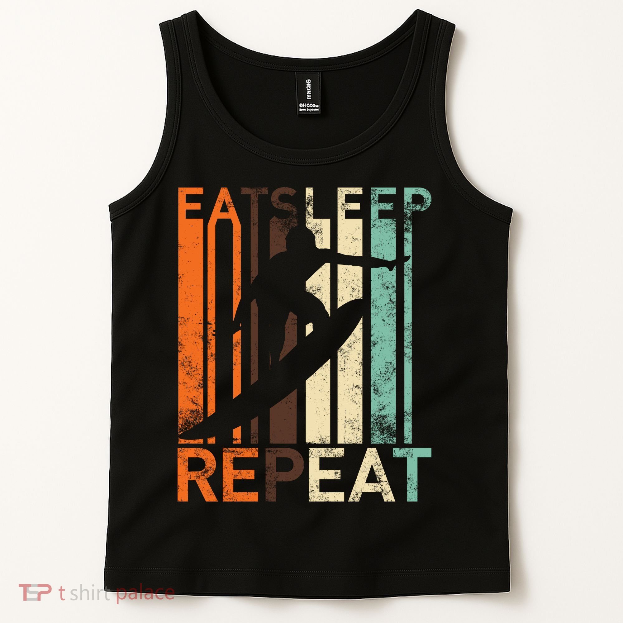 Eat Sleep Surf Repeat  Tank Top