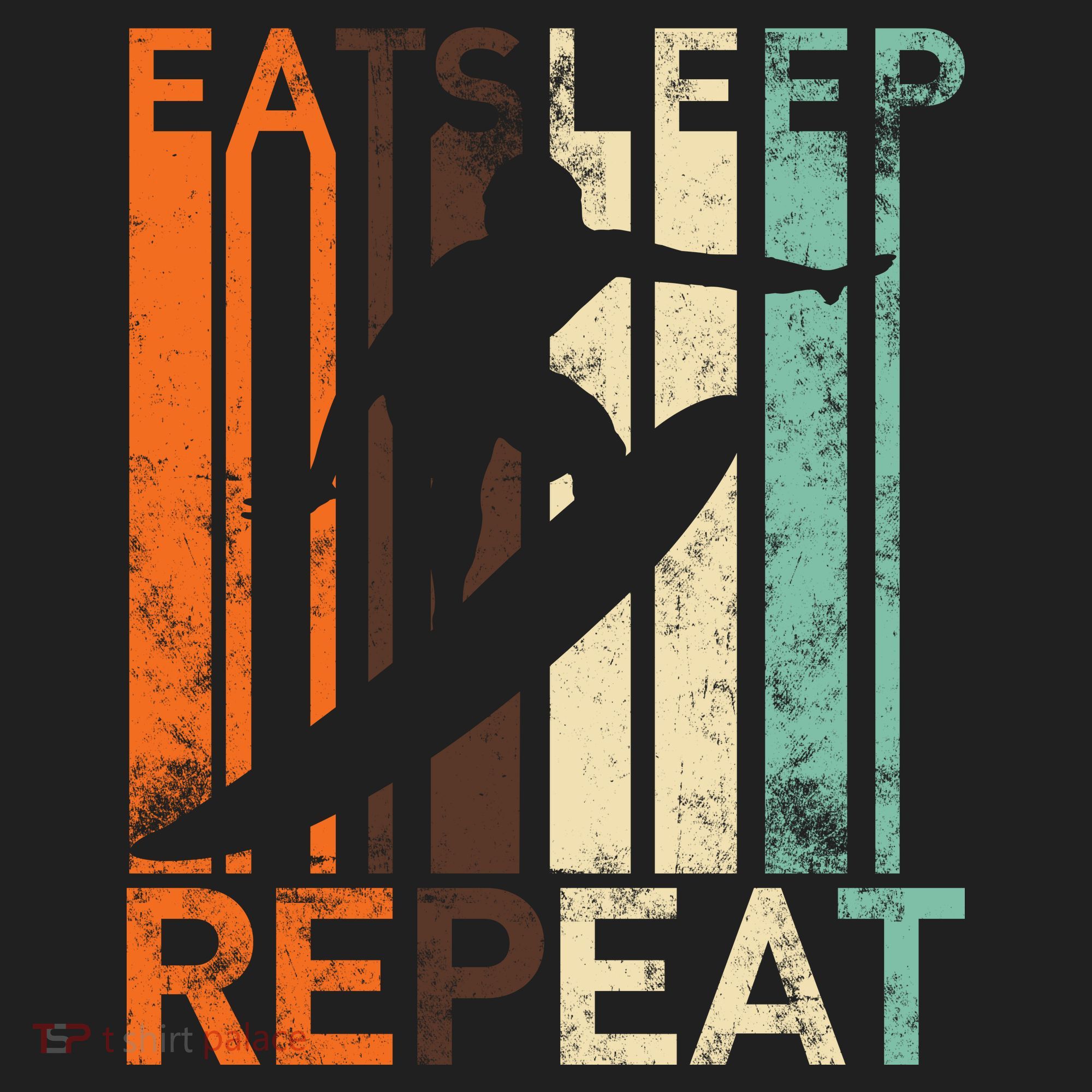Eat Sleep Surf Repeat  Golf Towel