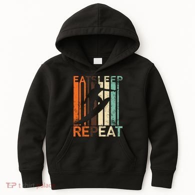 Eat Sleep Surf Repeat  Kids Hoodie