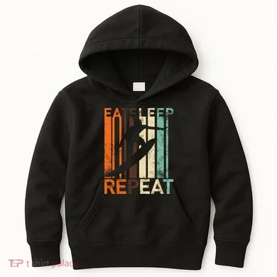Eat Sleep Surf Repeat Kids Hoodie