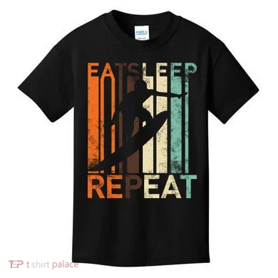 Eat Sleep Surf Repeat  Kids T-Shirt