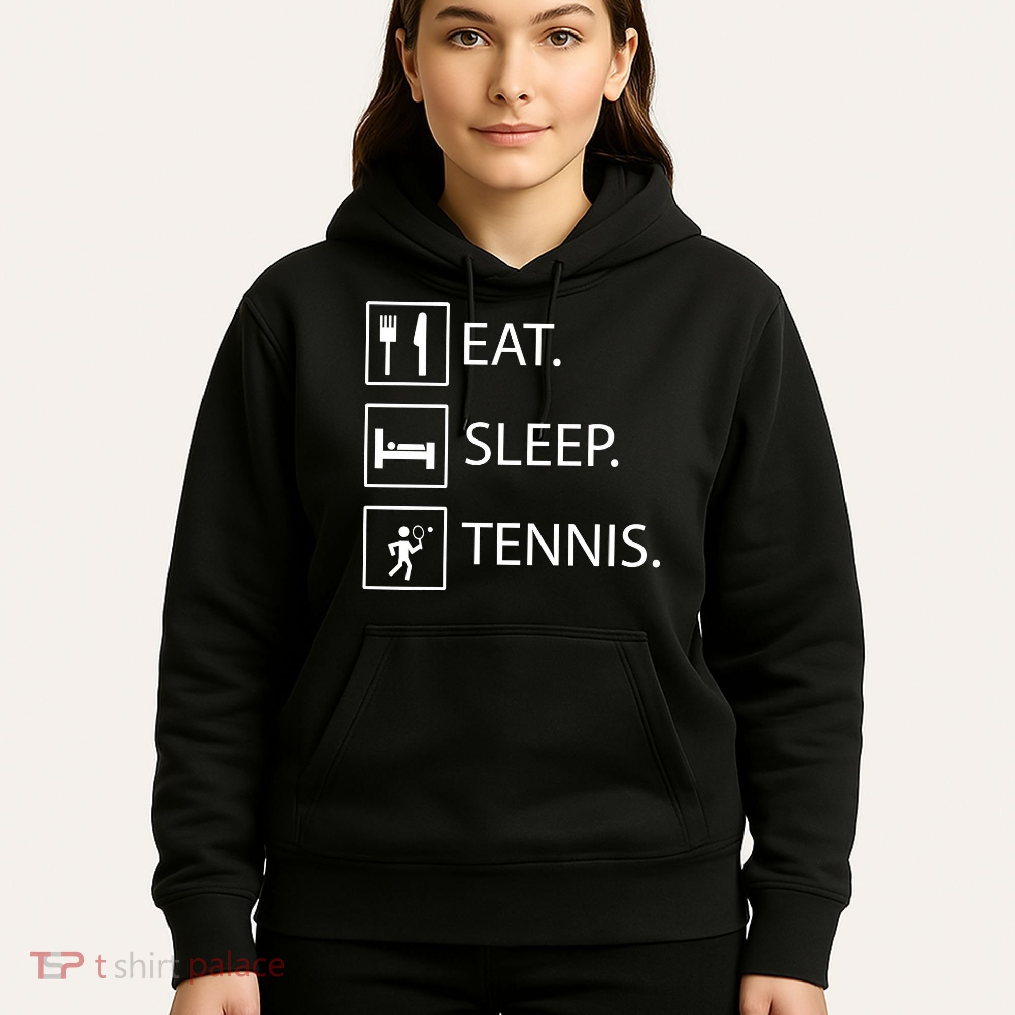 Eat Sleep Tennis Hoodie