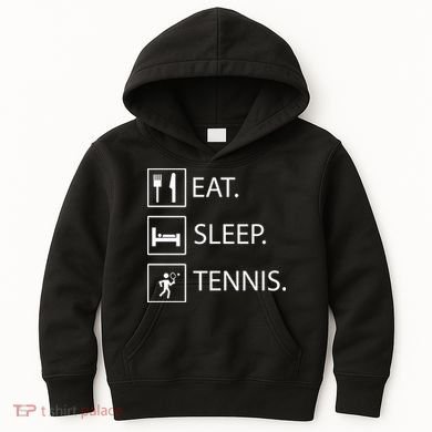 Eat Sleep Tennis Kids Hoodie
