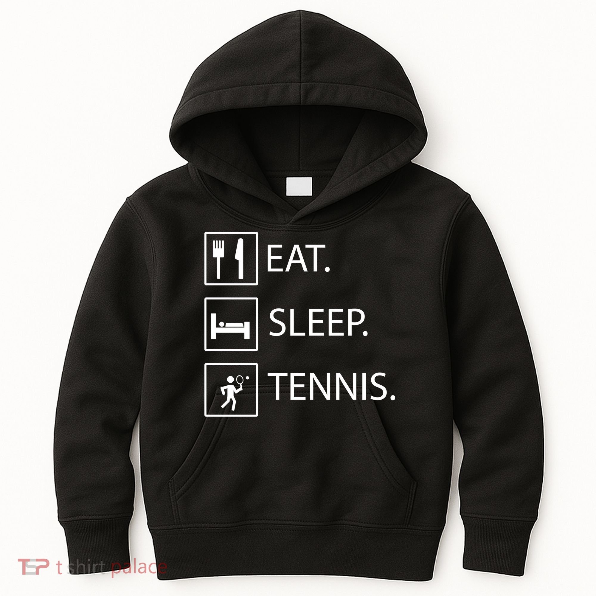 Eat Sleep Tennis Kids Hoodie
