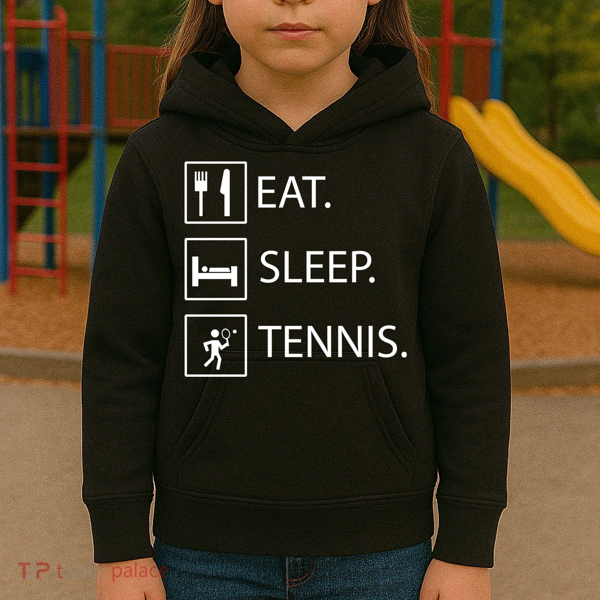 Eat Sleep Tennis Kids Hoodie