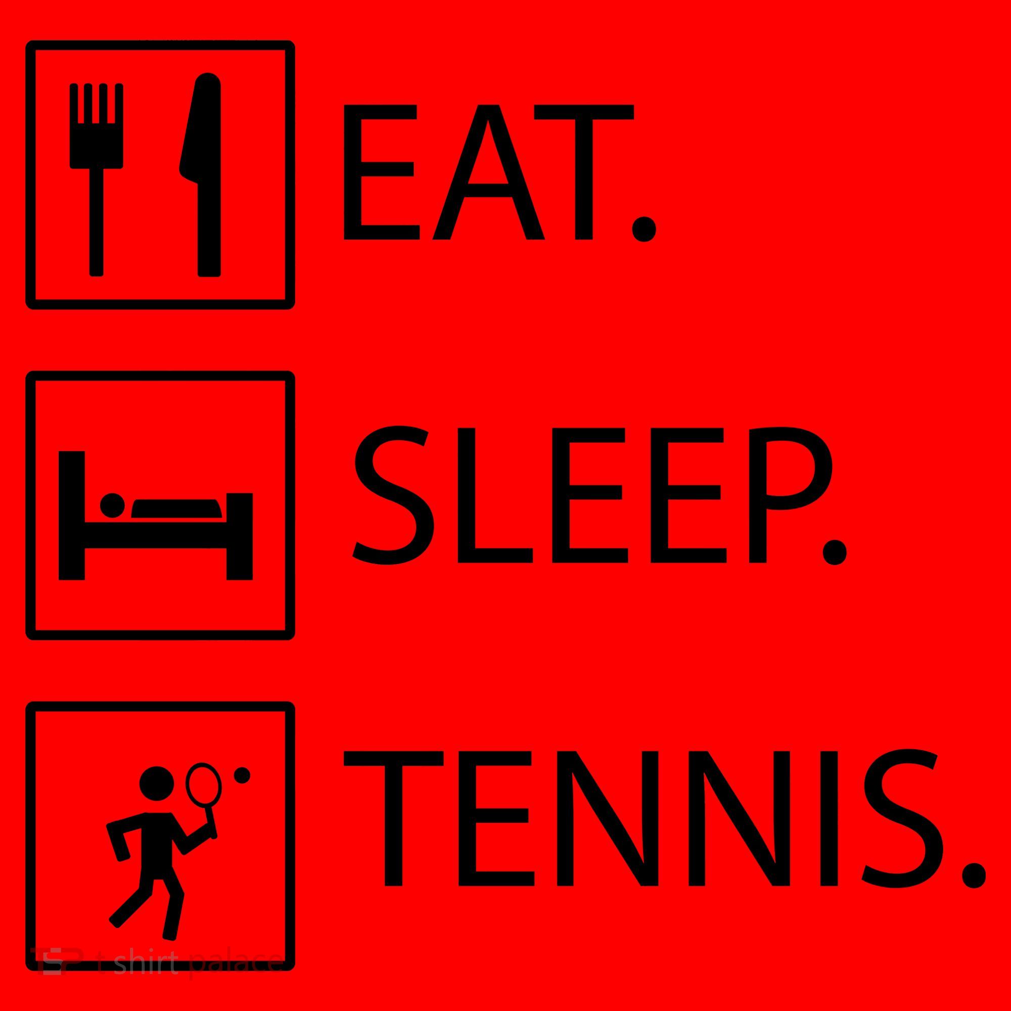 Eat Sleep Tennis Santa Hat
