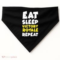 Eat Sleep Victory Royale Repeat USA-Made Doggie Bandana thumb 0