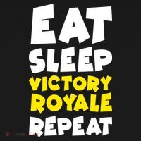Eat Sleep Victory Royale Repeat USA-Made Doggie Bandana thumb 2