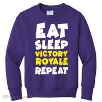 Eat Sleep Victory Royale Repeat Kids Sweatshirt thumb 0