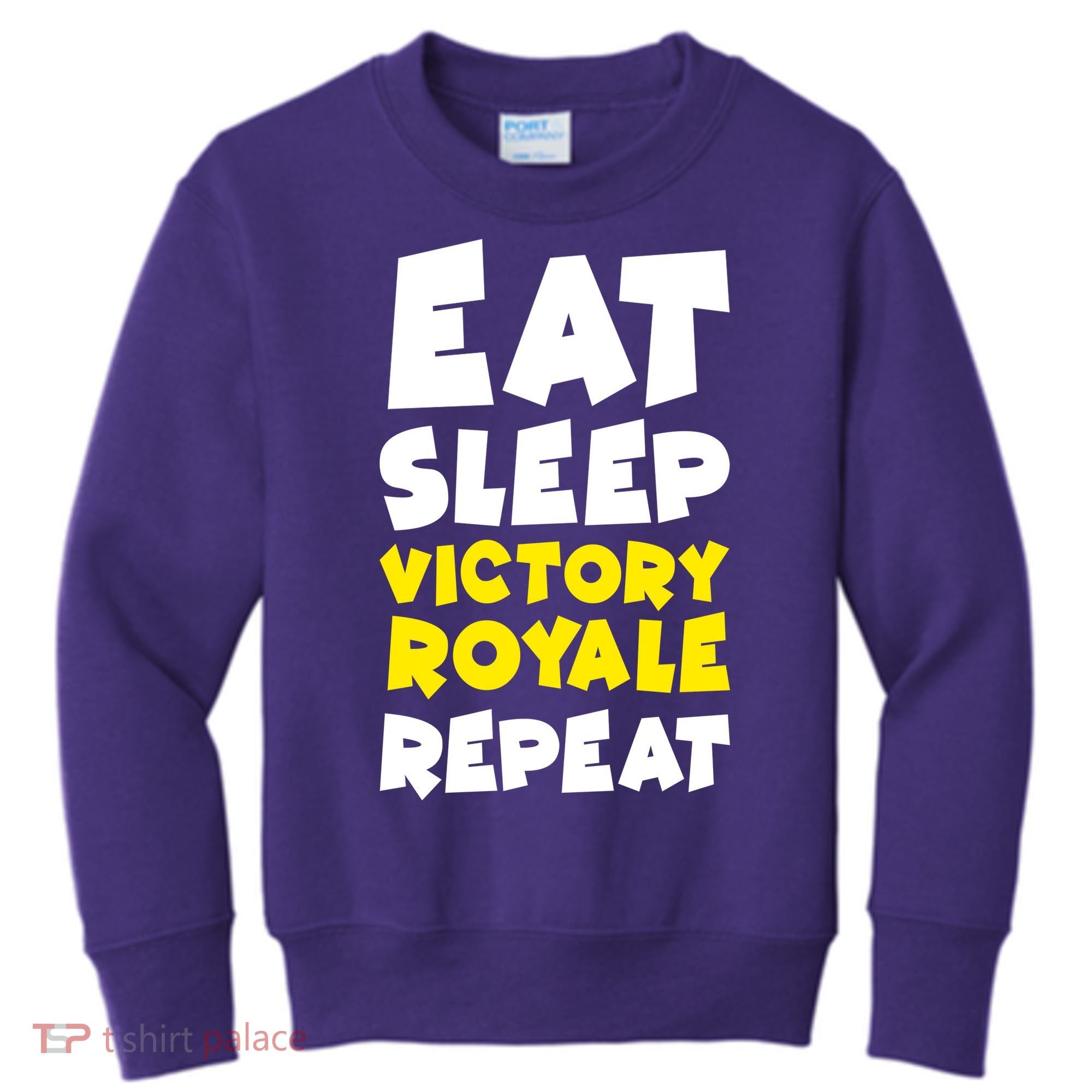 Eat Sleep Victory Royale Repeat Kids Sweatshirt