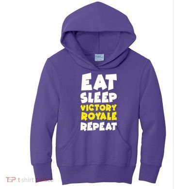 Eat Sleep Victory Royale Repeat Kids Hoodie