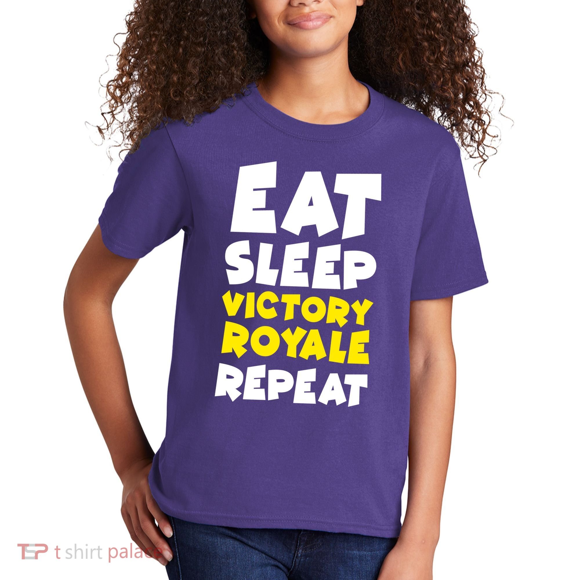 Eat Sleep Victory Royale Repeat Kids T-Shirt