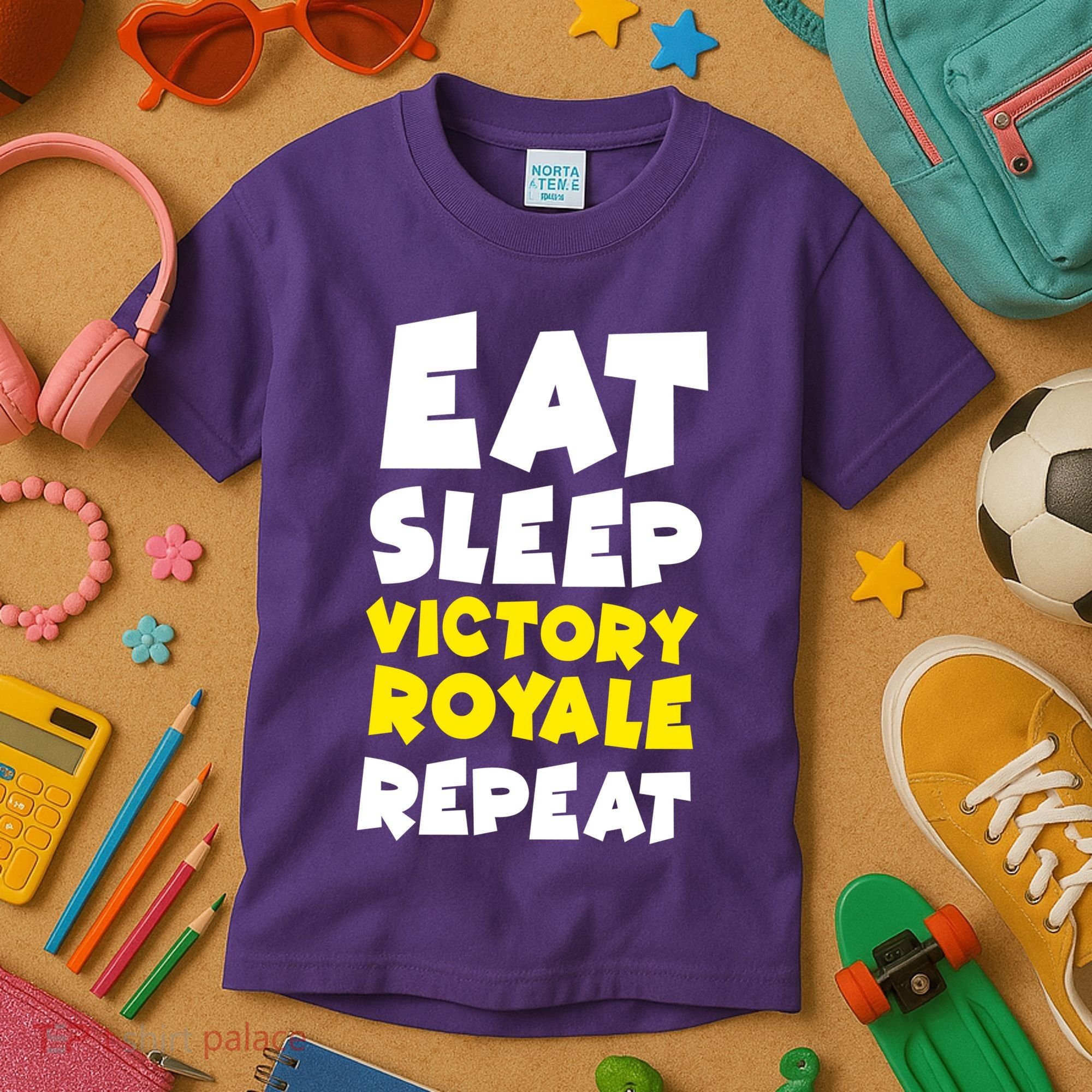 Eat Sleep Victory Royale Repeat Kids T-Shirt