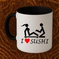 Eat Sushi Coffee Mug thumb 2