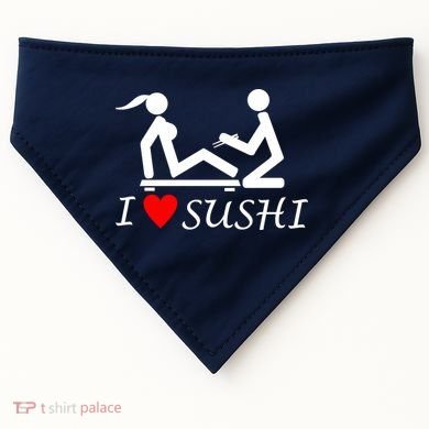 Eat Sushi USA-Made Doggie Bandana