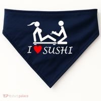 Eat Sushi USA-Made Doggie Bandana thumb 0