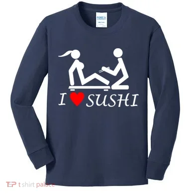 Eat Sushi Kids Long Sleeve Shirt