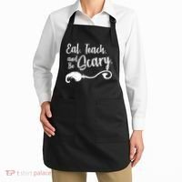 Eat Teach And Be Scary Apron thumb 2