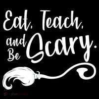 Eat Teach And Be Scary Backpack thumb 2