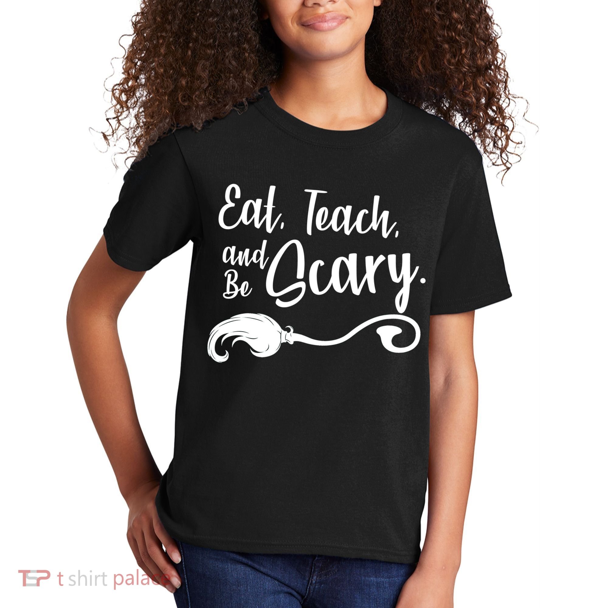 Eat Teach And Be Scary Kids T-Shirt