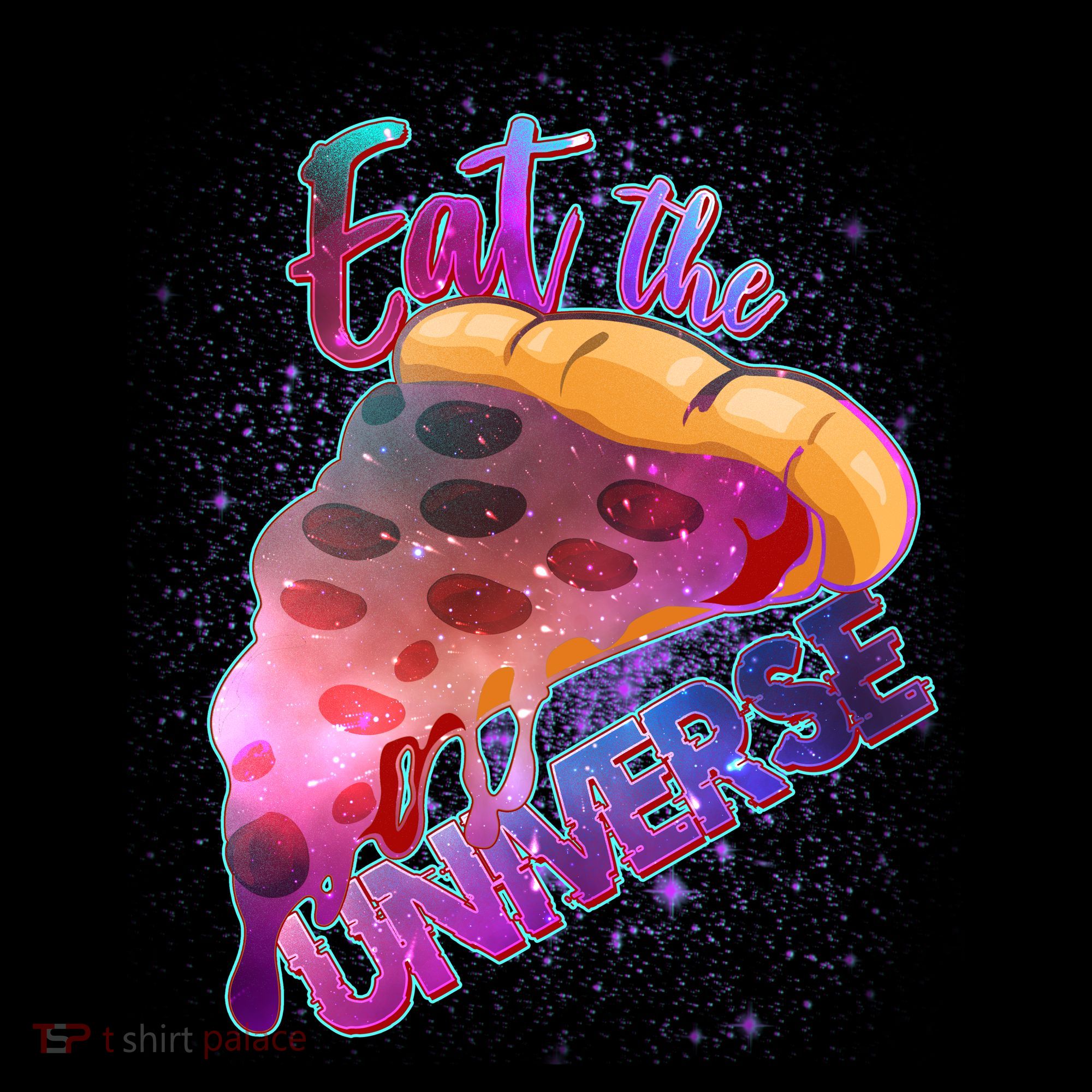 Eat the Universe Galaxy Pizza Backpack