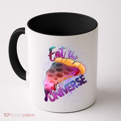 Eat the Universe Galaxy Pizza Coffee Mug