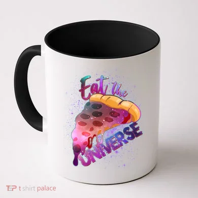 Eat the Universe Galaxy Pizza Coffee Mug
