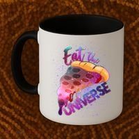 Eat the Universe Galaxy Pizza Coffee Mug thumb 2