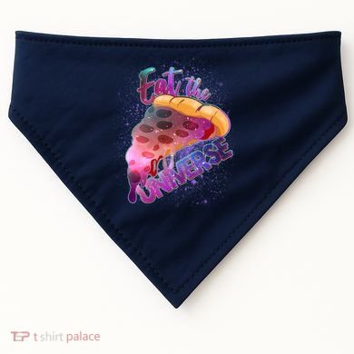 Eat the Universe Galaxy Pizza USA-Made Doggie Bandana