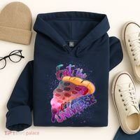 Eat the Universe Galaxy Pizza Hoodie thumb 4