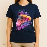 Eat the Universe Galaxy Pizza T-Shirt thumb 4