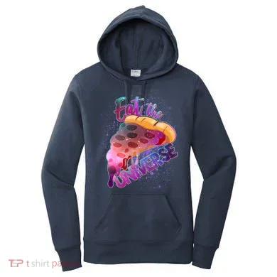 Eat the Universe Galaxy Pizza Women's Hoodie