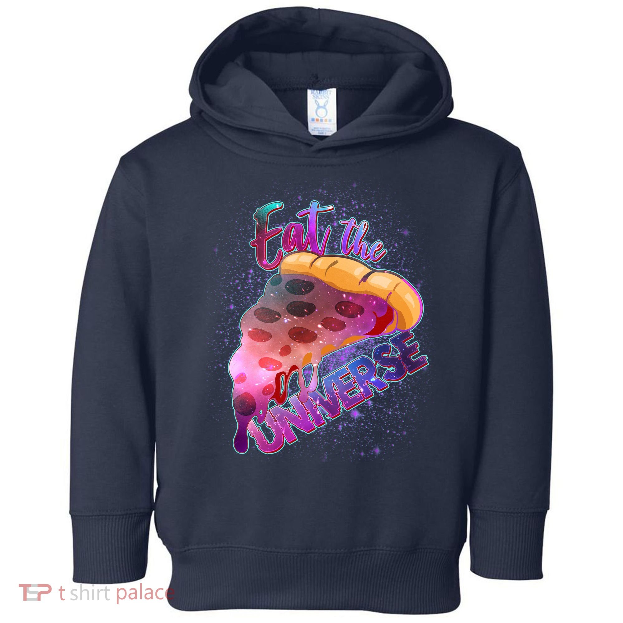 Eat the Universe Galaxy Pizza Toddler Hoodie