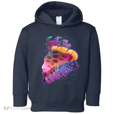 Eat the Universe Galaxy Pizza Toddler Hoodie