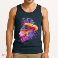 Eat the Universe Galaxy Pizza Tank Top thumb 3