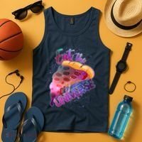 Eat the Universe Galaxy Pizza Tank Top thumb 4