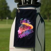 Eat the Universe Galaxy Pizza Golf Towel thumb 2