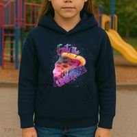 Eat the Universe Galaxy Pizza Kids Hoodie thumb 3